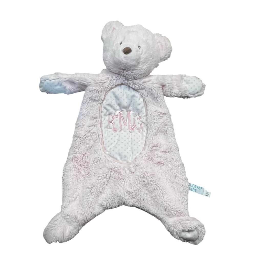 Douglas Baby Plush Bear Pink‎ Lovey Security Blanket 18"